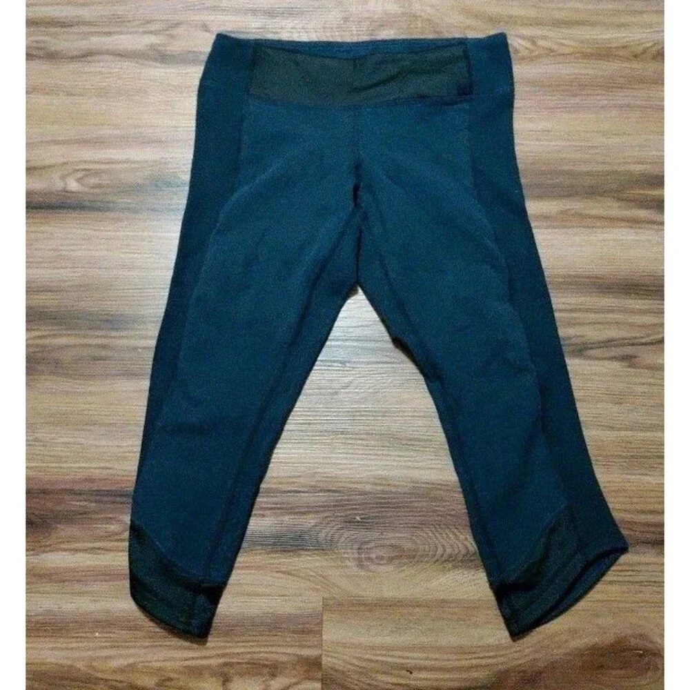 Lululemon Crop Leggings Womens 8 High Rise Yoga Athletic Gym Activewear Pants